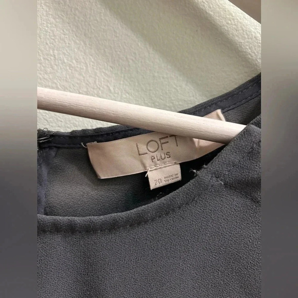 Loft Plus Grey Sheath Pencil Dress Size 20 - Picture 3 of 5